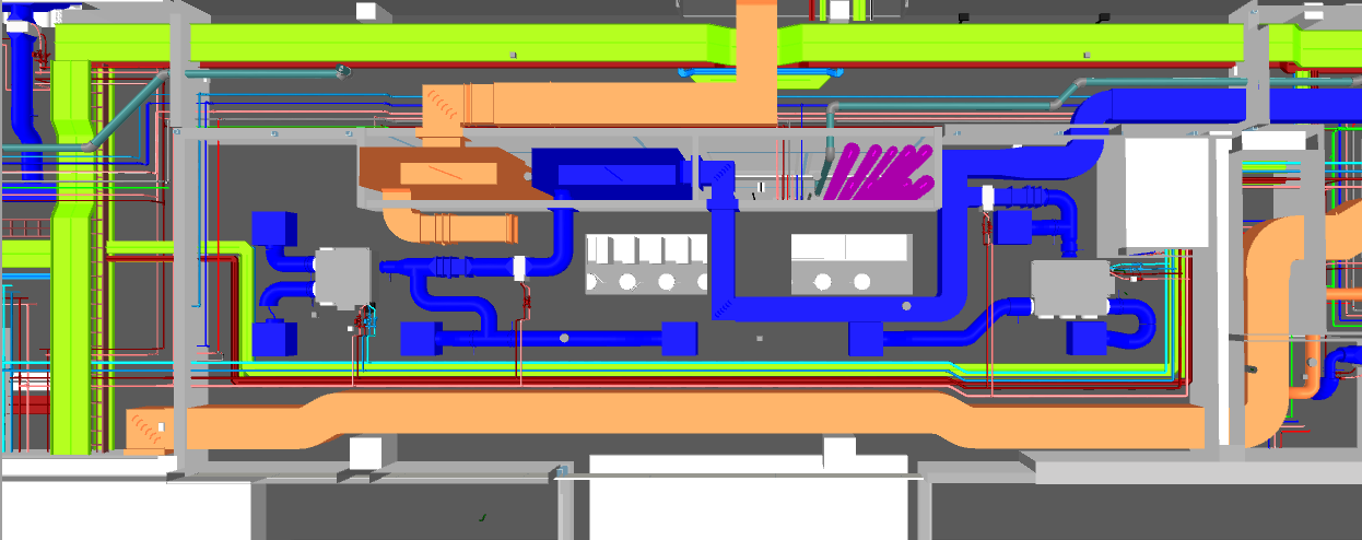 Fire protection sprinkler design and MEP BIM coordination — clash-free fire suppression system layout